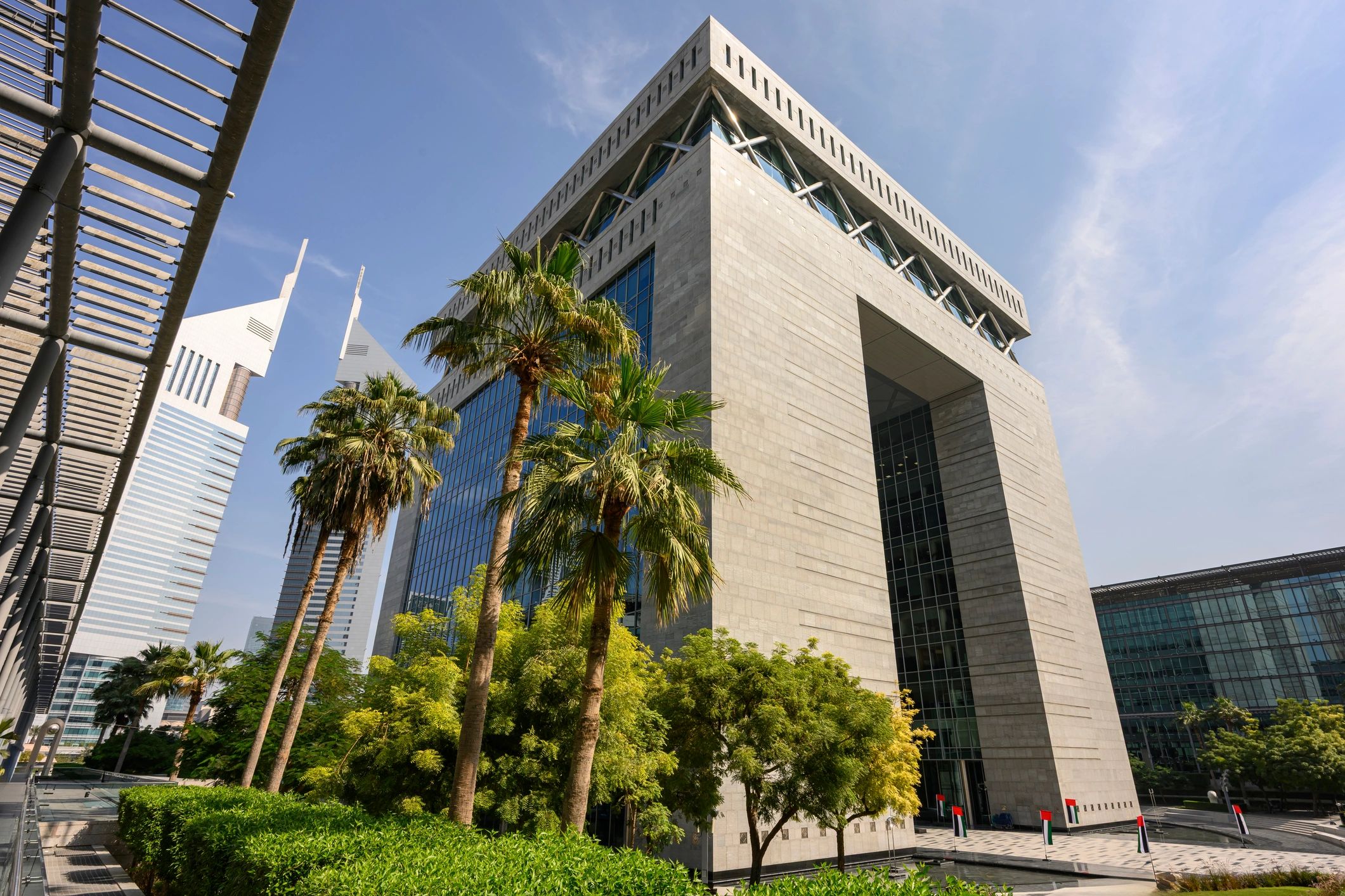 Modern commercial building exterior