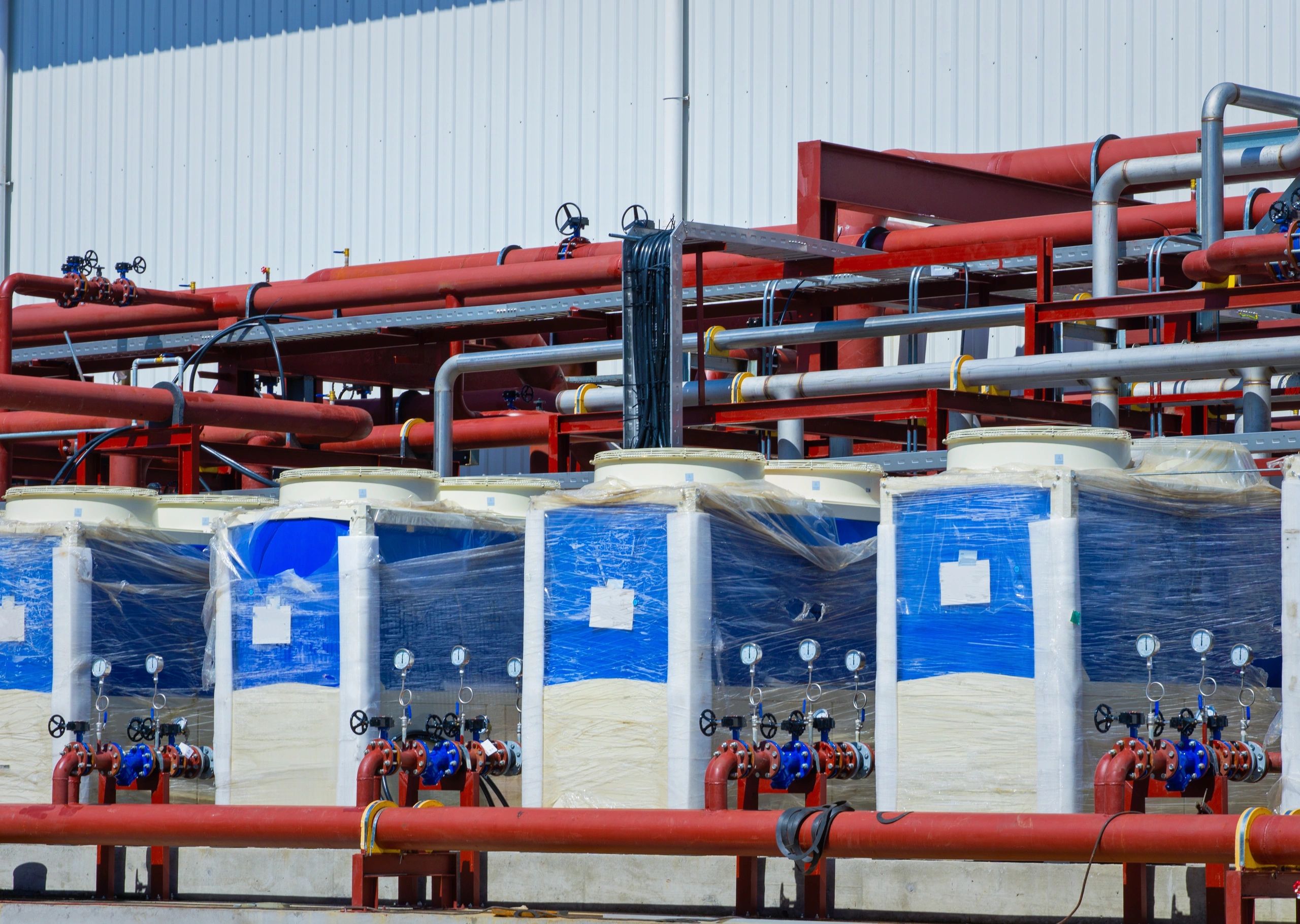 Industrial mechanical piping and cooling equipment